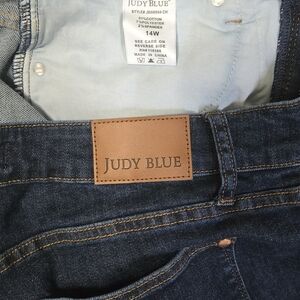 Judy Blue Dark Wash Skinny Jeans Plus Size 14W